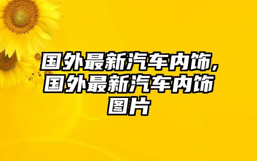 國(guó)外最新汽車(chē)內(nèi)飾,國(guó)外最新汽車(chē)內(nèi)飾圖片