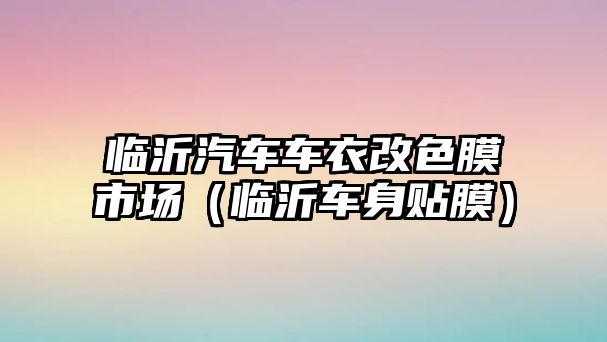 臨沂汽車車衣改色膜市場(chǎng)（臨沂車身貼膜）