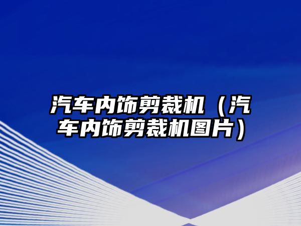 汽車內(nèi)飾剪裁機（汽車內(nèi)飾剪裁機圖片）