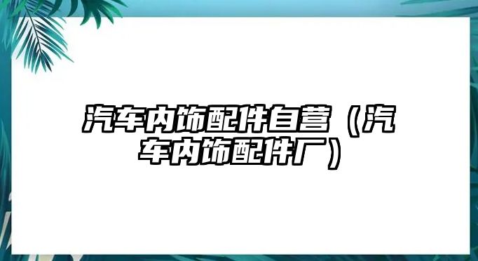 汽車內(nèi)飾配件自營(yíng)（汽車內(nèi)飾配件廠）