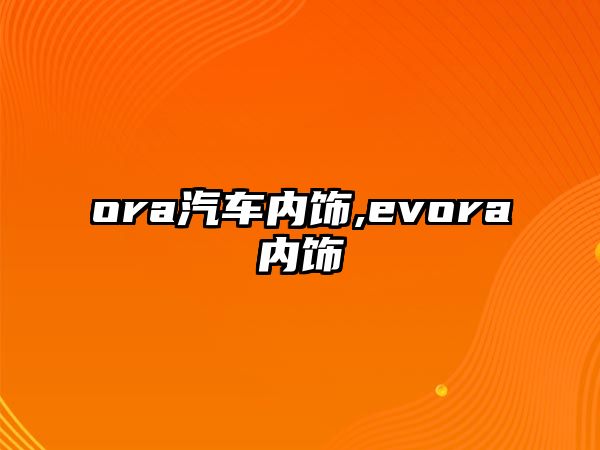 ora汽車內(nèi)飾,evora內(nèi)飾