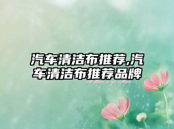 汽車清潔布推薦,汽車清潔布推薦品牌