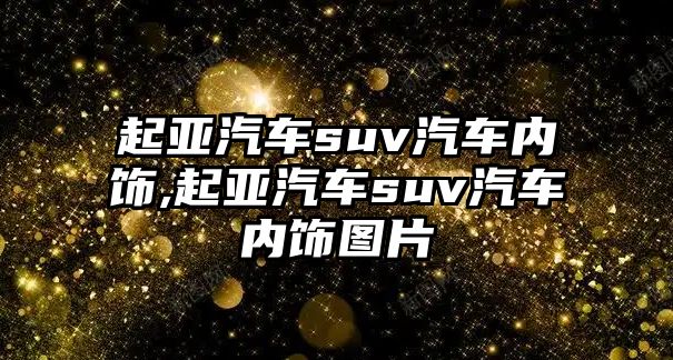 起亞汽車suv汽車內飾,起亞汽車suv汽車內飾圖片