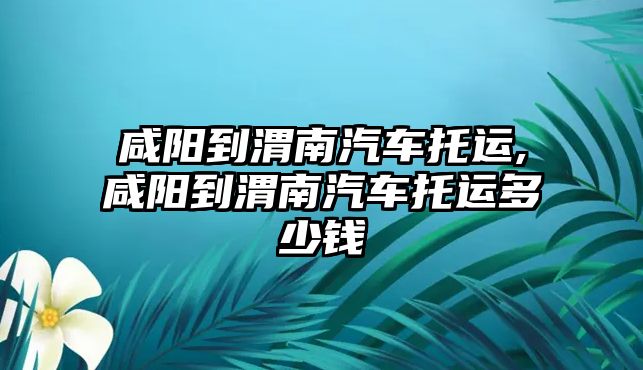 咸陽到渭南汽車托運(yùn),咸陽到渭南汽車托運(yùn)多少錢