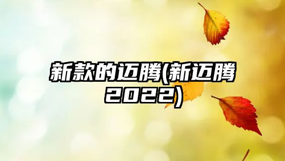 新款的邁騰(新邁騰2022)