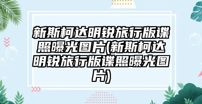 新斯柯達(dá)明銳旅行版諜照曝光圖片(新斯柯達(dá)明銳旅行版諜照曝光圖片)