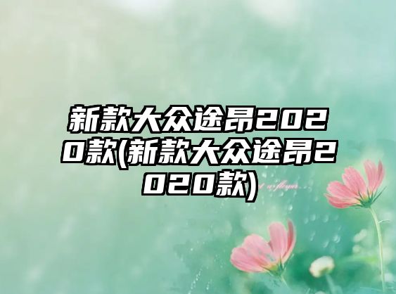 新款大眾途昂2020款(新款大眾途昂2020款)