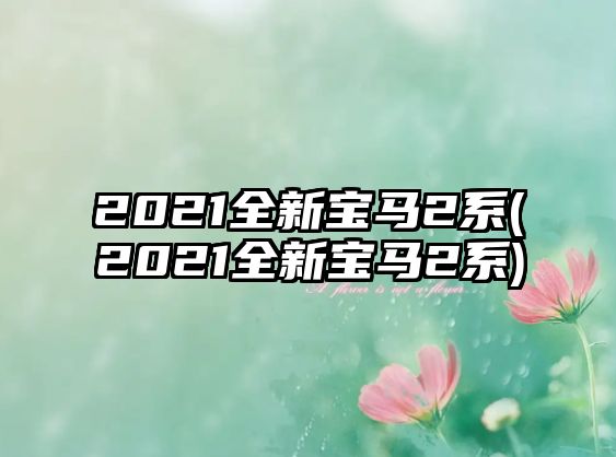 2021全新寶馬2系(2021全新寶馬2系)