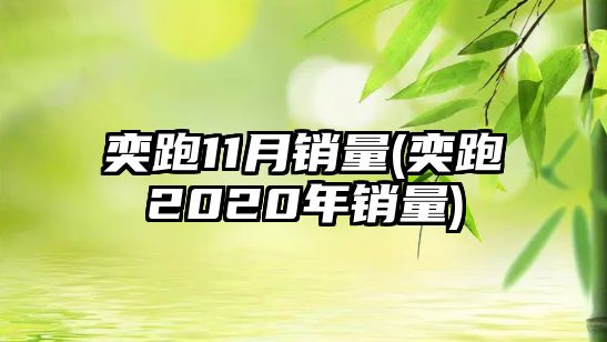 奕跑11月銷(xiāo)量(奕跑2020年銷(xiāo)量)