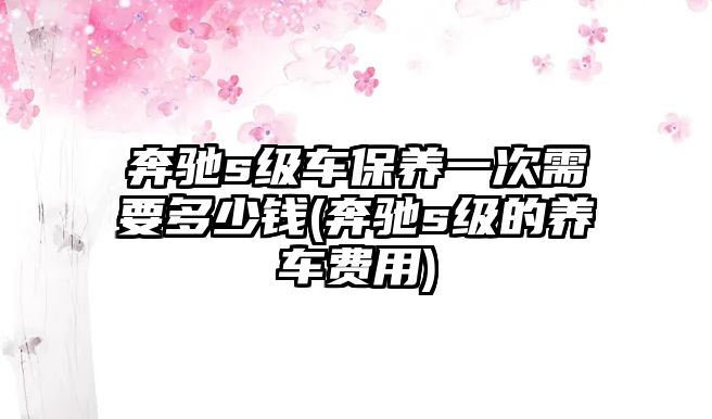 奔馳s級(jí)車保養(yǎng)一次需要多少錢(奔馳s級(jí)的養(yǎng)車費(fèi)用)