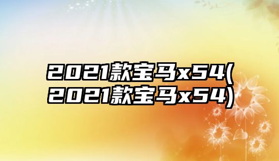 2021款寶馬x54(2021款寶馬x54)