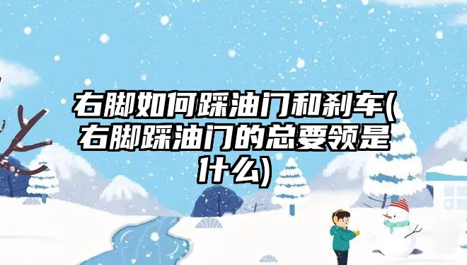 右腳如何踩油門和剎車(右腳踩油門的總要領(lǐng)是什么)