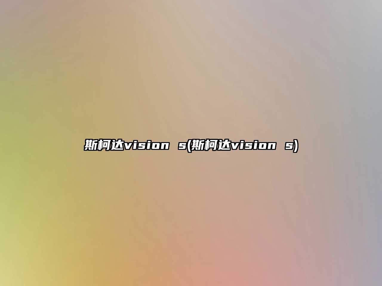 斯柯達vision s(斯柯達vision s)