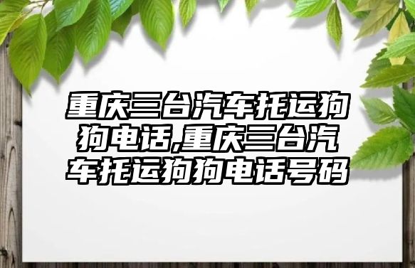 重慶三臺汽車托運狗狗電話,重慶三臺汽車托運狗狗電話號碼