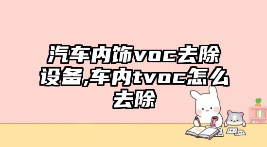 汽車內(nèi)飾voc去除設(shè)備,車內(nèi)tvoc怎么去除