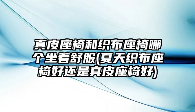 真皮座椅和織布座椅哪個坐著舒服(夏天織布座椅好還是真皮座椅好)