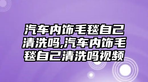 汽車內(nèi)飾毛毯自己清洗嗎,汽車內(nèi)飾毛毯自己清洗嗎視頻