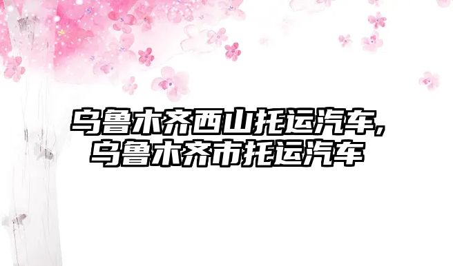 烏魯木齊西山托運汽車,烏魯木齊市托運汽車