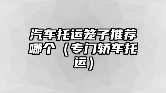 汽車托運(yùn)籠子推薦哪個(gè)（專門轎車托運(yùn)）